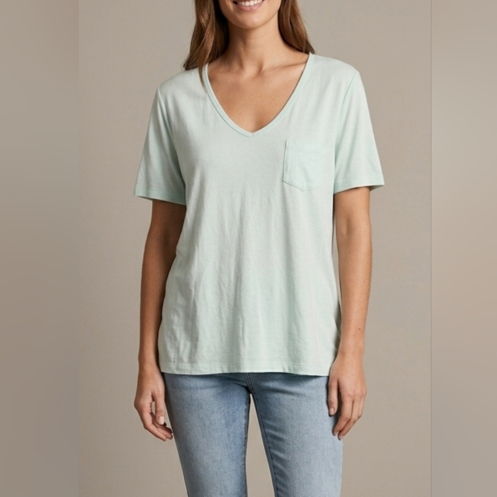 5 For $25✨️Wilfred Free Aritzia Womens Small/Medium Light Blue T-Shirt Top